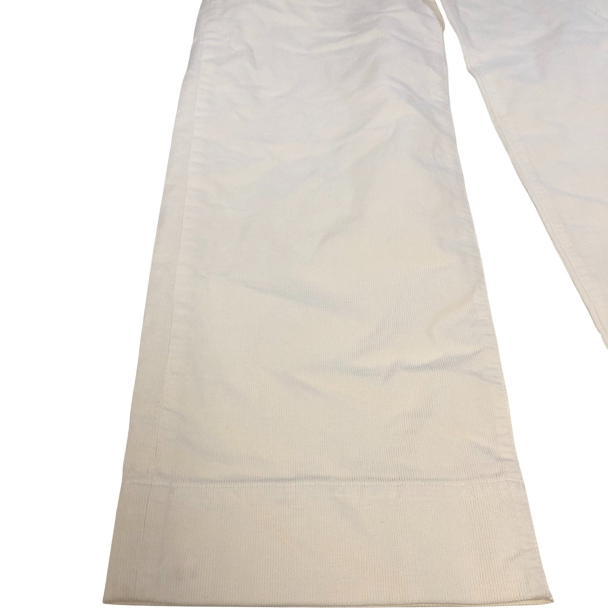 Branded Cream Wide Leg Trousers Women's Cotton Elastane Casual Style UK10 Small
