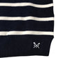 Crew Clothing Company Stripe Jumper Size 12 Women's Navy White Short Sleeve