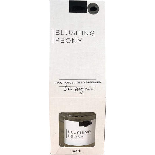 Blushing Peony Fragranced Reed Diffuser 100ml Home Fragrance Long Lasting