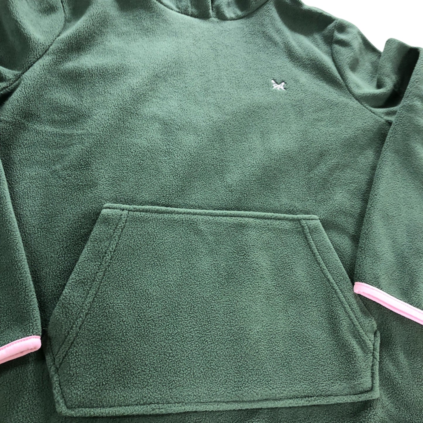 Crew Clothing Company Hoodie UK14 Women's Green Fleece Pullover Casual Wear
