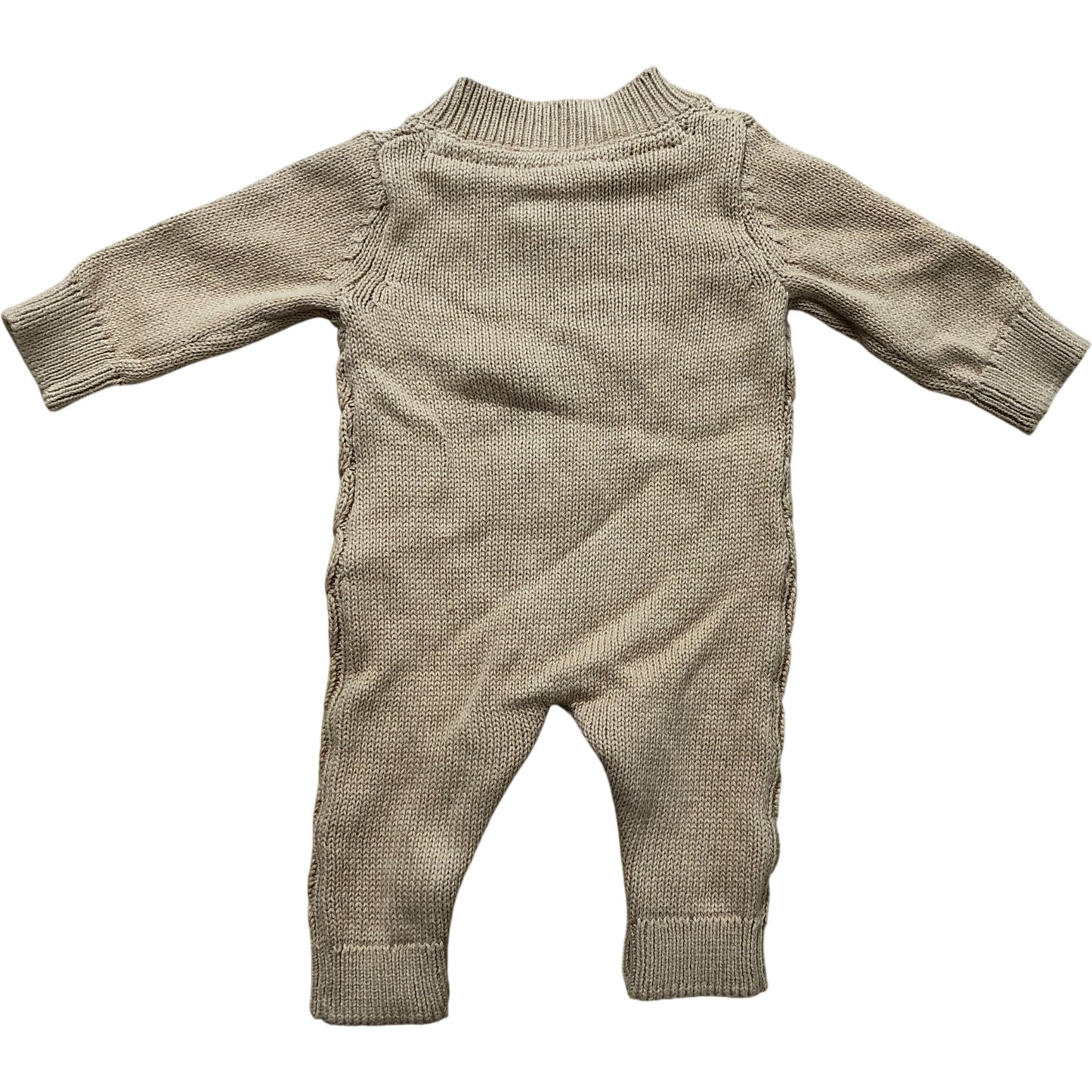 So Cute Baby Toddler Playsuit 0-3 Months Beige Knitted Romper Outfit 56cm