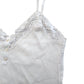 River Island Women's Lace Trimmed Camisole Top Size L Cream Soft Cotton Blend