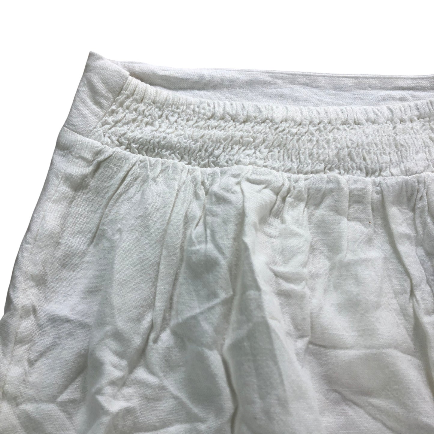 River Island Women's White Maxi Skirt UK16 Elasticated Waist