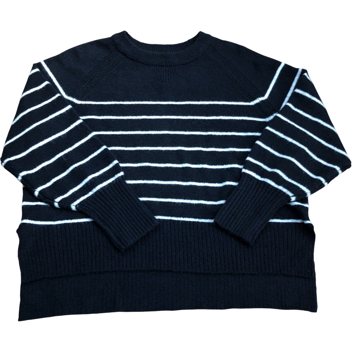 Rivers Island Striped Jumper Navy White Knit Sweater Size M