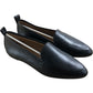 Flattered Casjsa Black Leather Women’s Flats Stylish Pointed Toe Slip On UK4