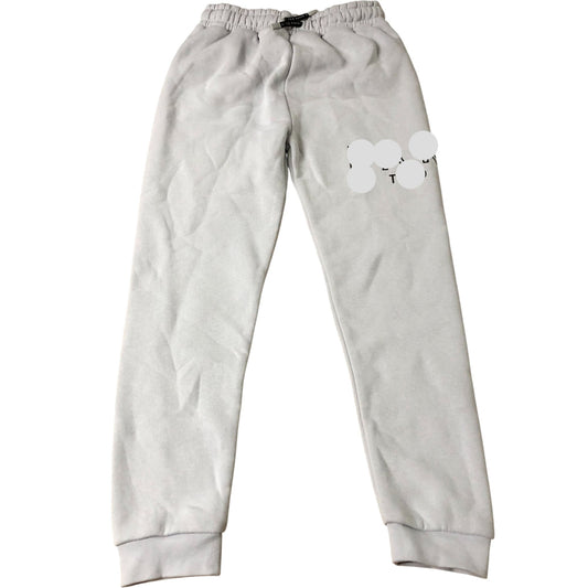 Kids Jogging Trousers Grey Soft Cotton Blend Activewear 10 Years