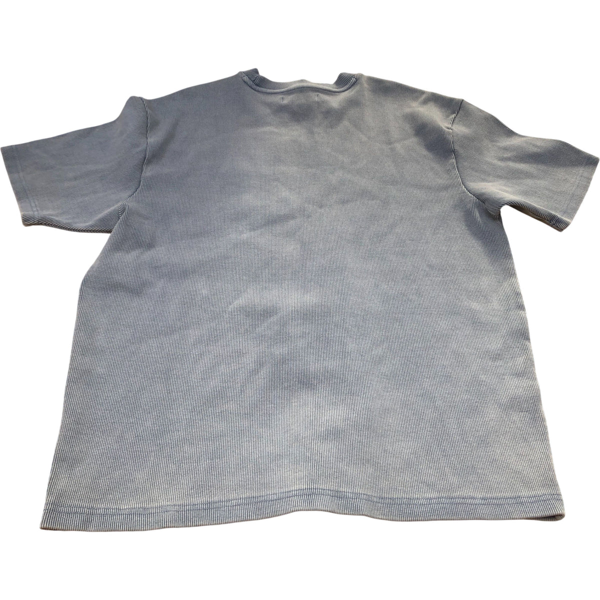River Island Casual T-Shirt Blue Men’s Short Sleeve Blend Crew Neck Size M