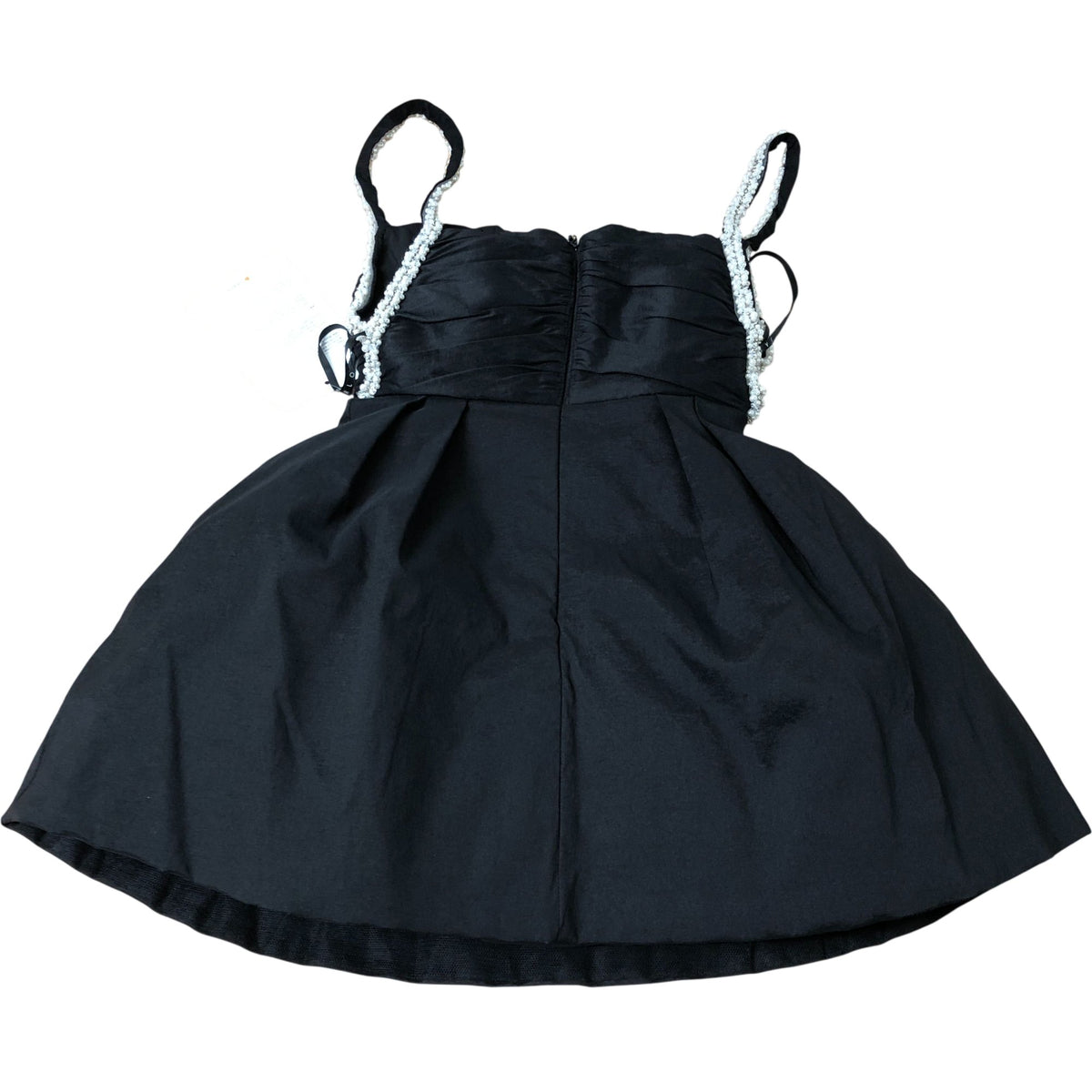 Jarlo Kiki Dress Women's Puffball Skirt Evening Wear Beaded Straps Black Size 8
