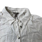 River Island Linen Blend Button Up Shirt Women's Short Sleeve Cream Casual Top L