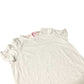 Girl's White Frill Short Sleeve Top Cotton Casual Wear UK12