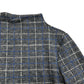 River Island Heritage Grey Plaid High Neck Top