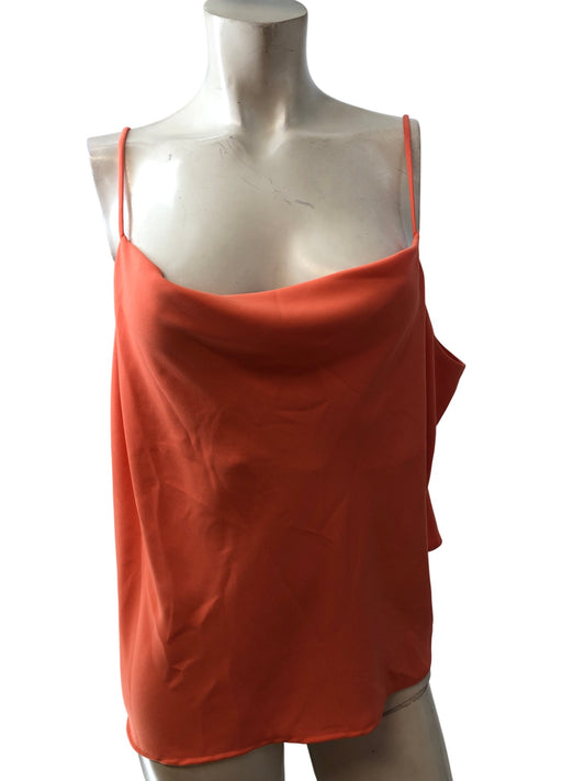 River Island Coral Cami Top UK22 Women's Lightweight Polyester Elegant Style