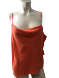 River Island Coral Cami Top UK22 Women's Lightweight Polyester Elegant Style