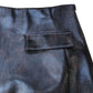 River Island Faux Leather Mini Skirt Size 12 Women's Brown Stylish Design
