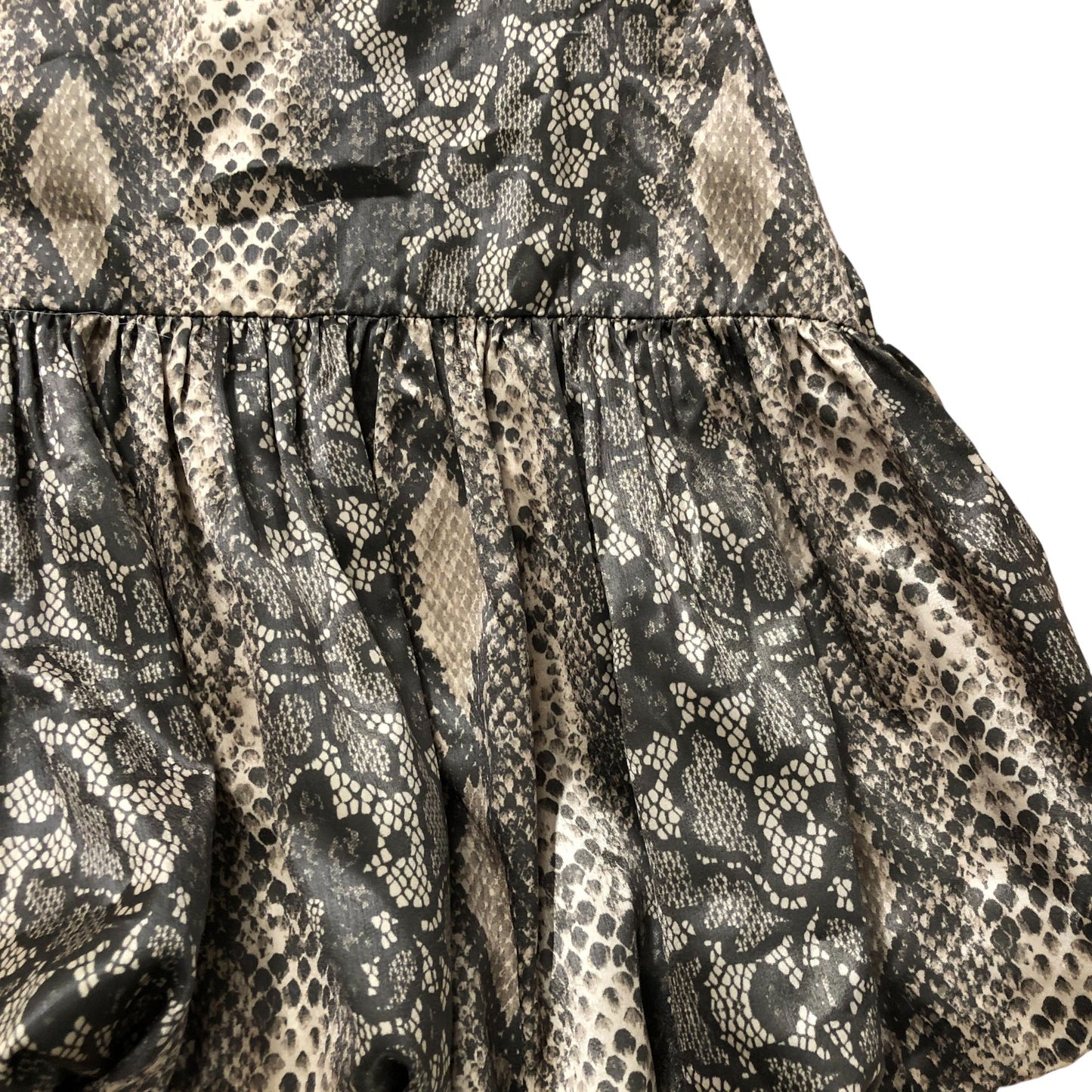 River Island Women's Snake Print Short Bubble Skirt Size 10