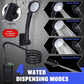 Portable Shower Rechargeable Black With Digital Display Adjustable Water Modes