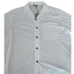 River Island Men's White Check Button Up Shirt UK XL Short Sleeve Casual Top
