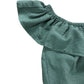River Island Green Ruffle Hem Dress Women's Size 6