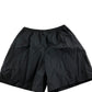 FILA x Hailey Bieber Women's Black Crinkle Shorts Lightweight Medium UK12