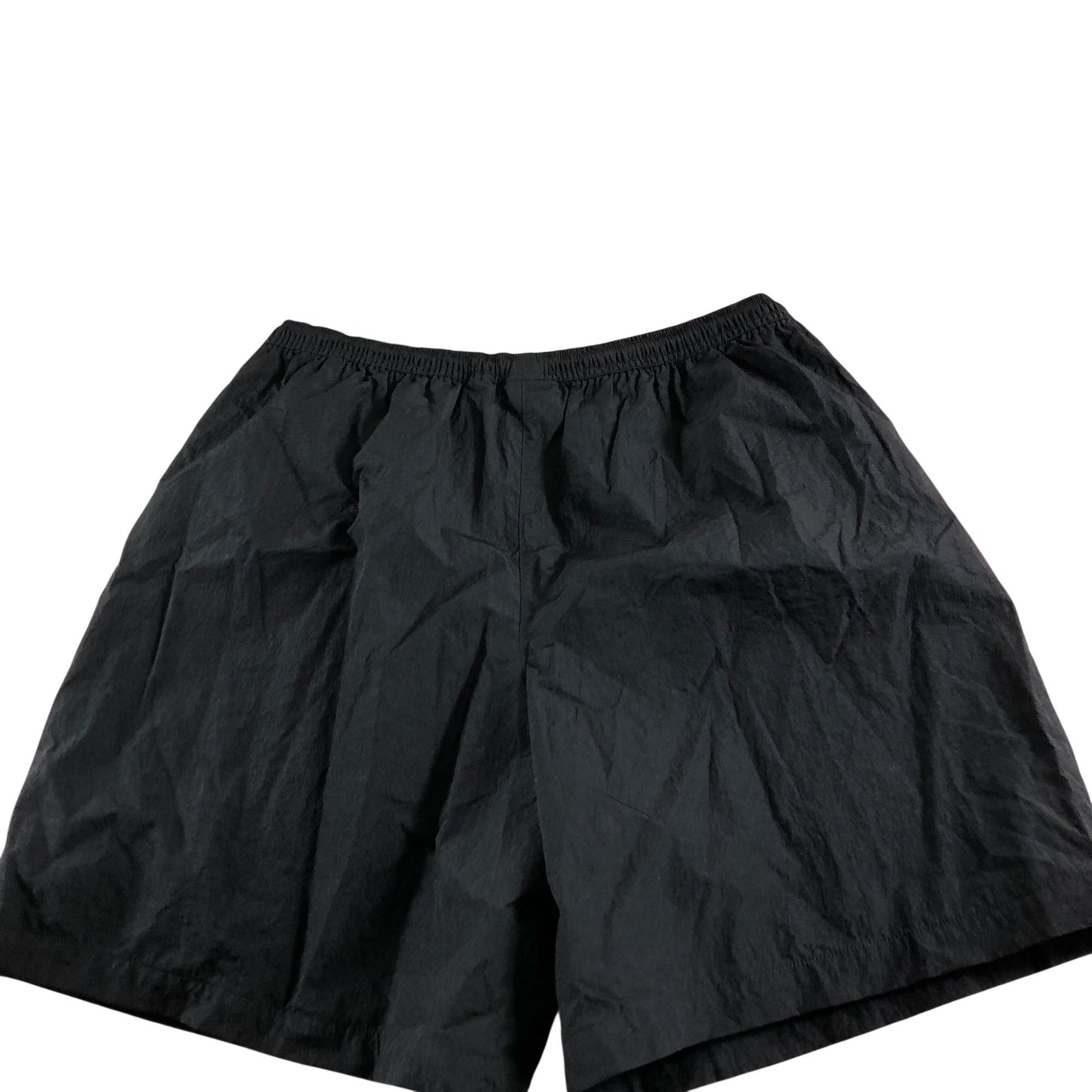 FILA x Hailey Bieber Women's Black Crinkle Shorts Lightweight Medium UK12