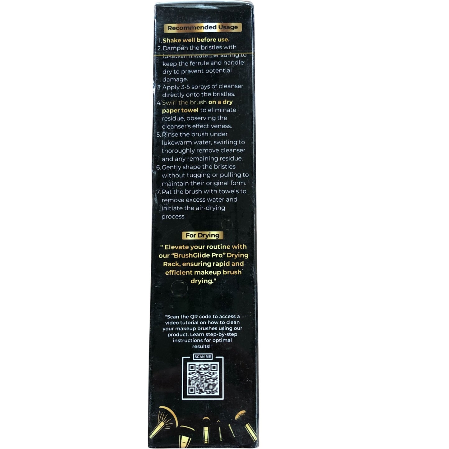 Impressionz GlideClean Makeup Brush Cleanser 150ml Alcohol Free Quick Drying