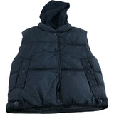 River Island Padded Hooded Vest UK7-8 Years Kids Black Outerwear
