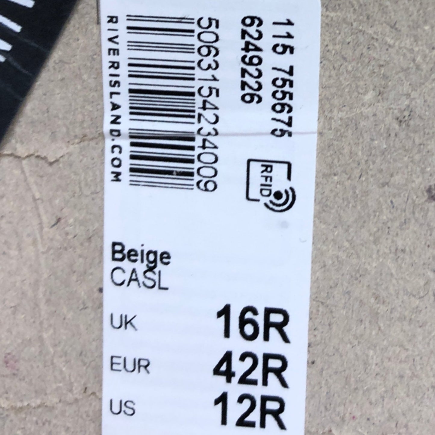 River Island Casual Trousers UK16 Women's Beige Lyocell Relaxed Fit Elasticated