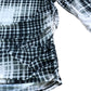 River Island UK14 Women's Black White Check Pattern Long Sleeve Top