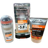 L'Oreal Men Expert Hydra Energetic Bundle Shower Gel, Deodorant, Face Wash