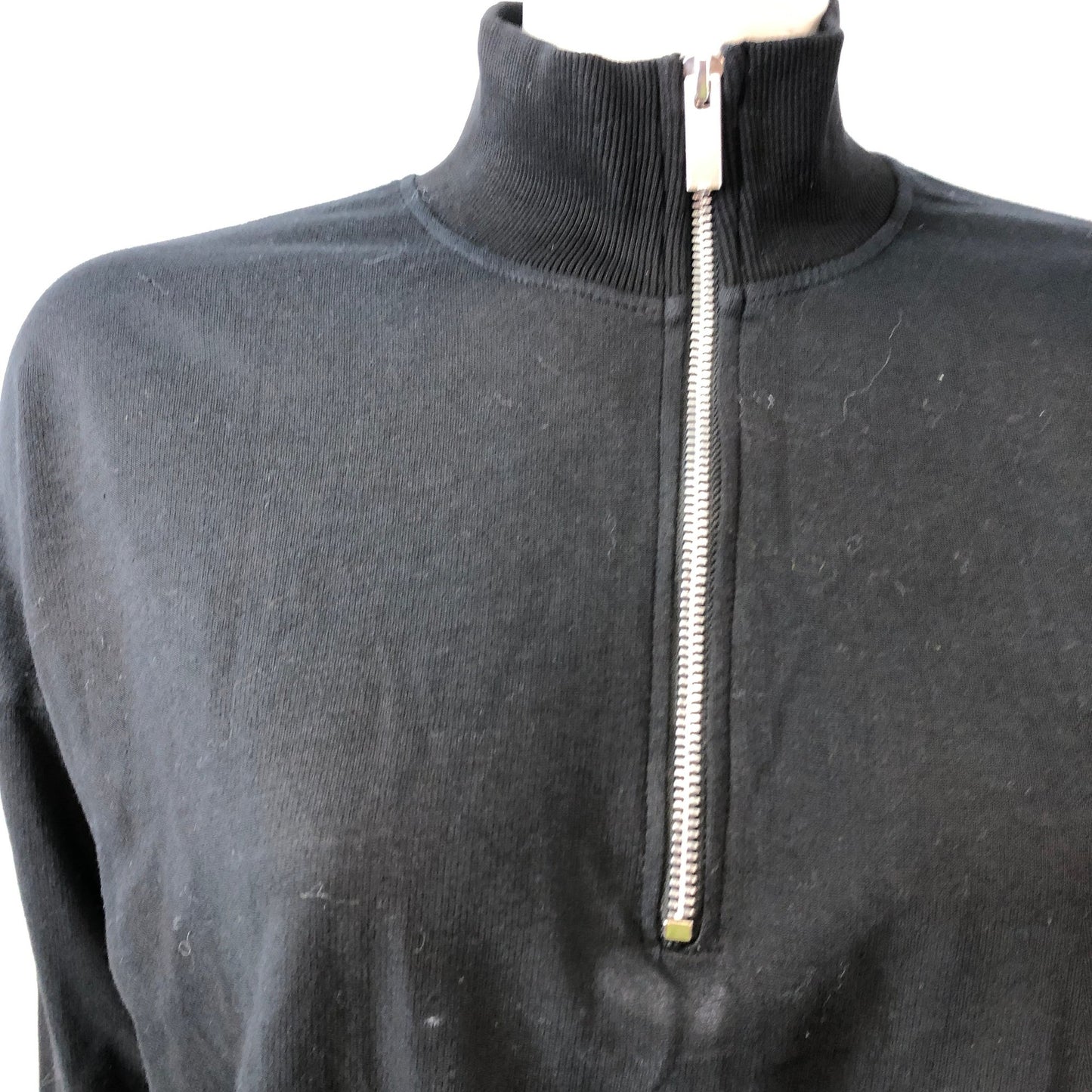 Branded Tie Dye Dress 12 Women's Black White Zip Neck Style