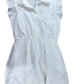 River Island White Dress 11yrs Girls Frill Collar Cotton Floral Embroidery