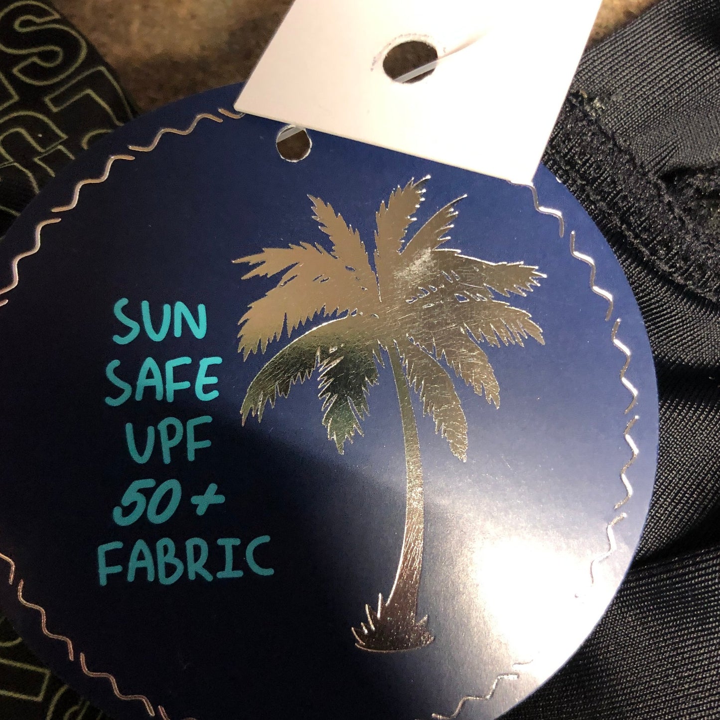 Lumins Sun Safe Swimsuit 3-4 Years Black Green Pattern UPF 50+ Kids Swimwear