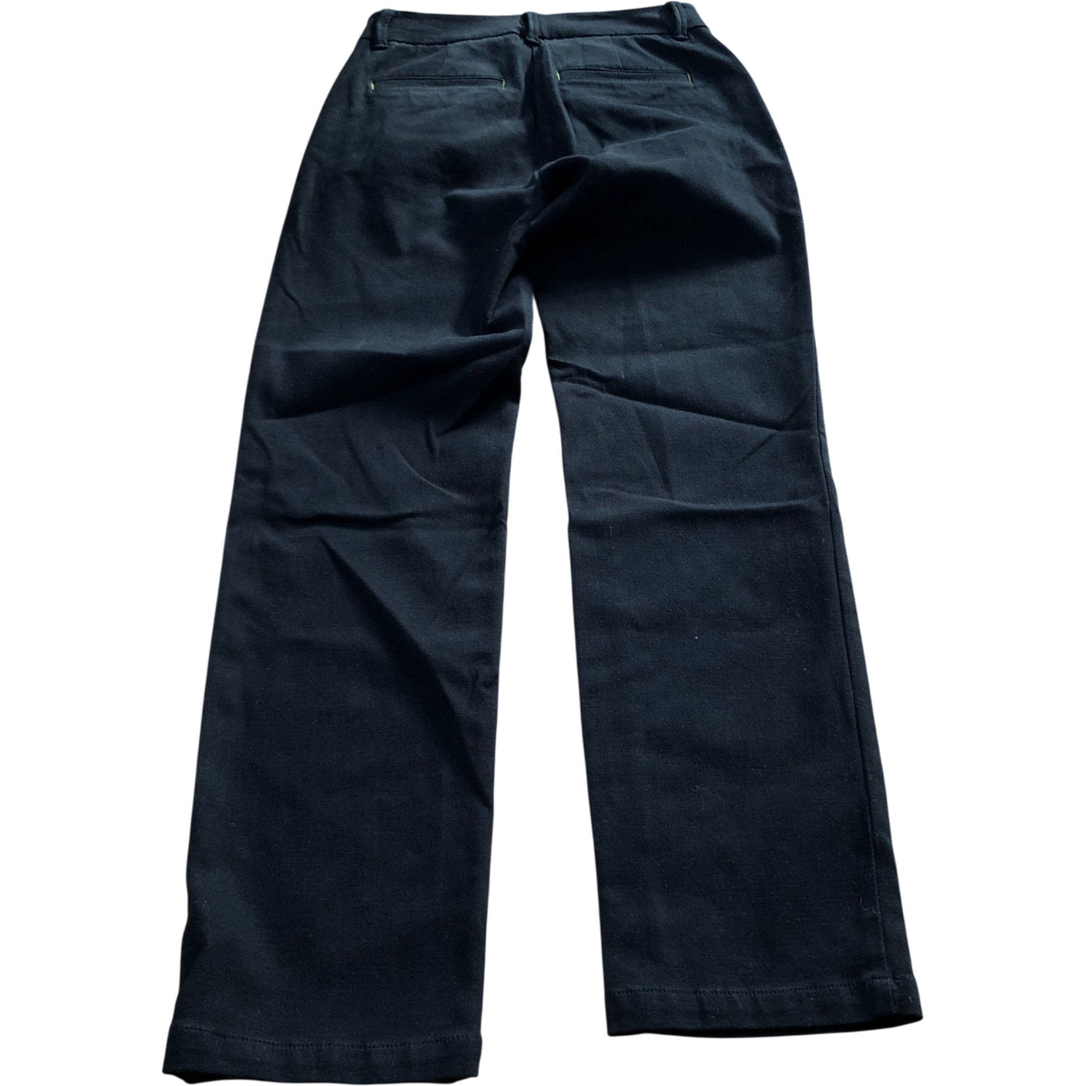 UK Size 6 Regular Fit Black Trousers Slim Fit Cotton Blend