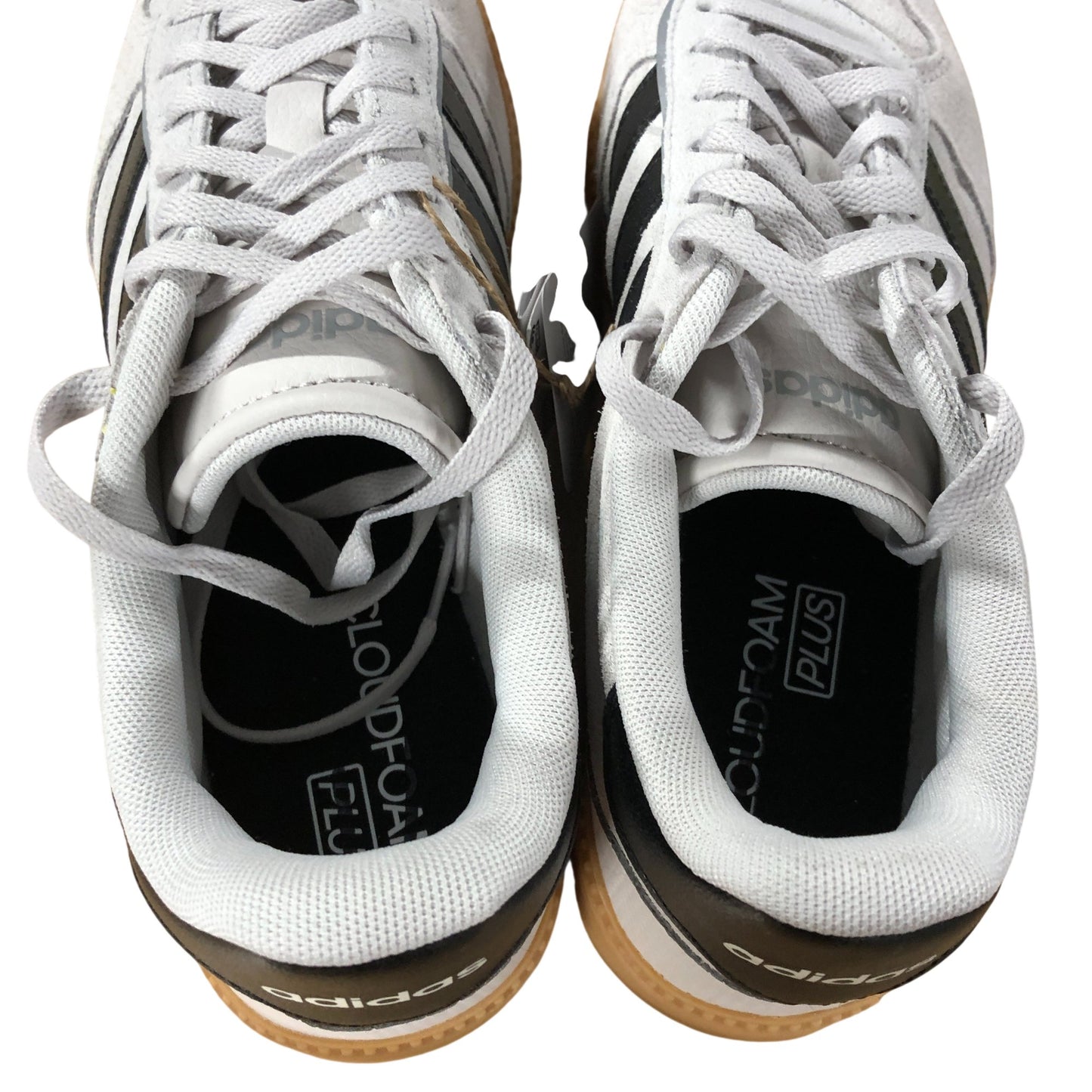 Adidas Breaknet Sleek Trainers UK7.5 Women's Casual Suede Black Grey Style