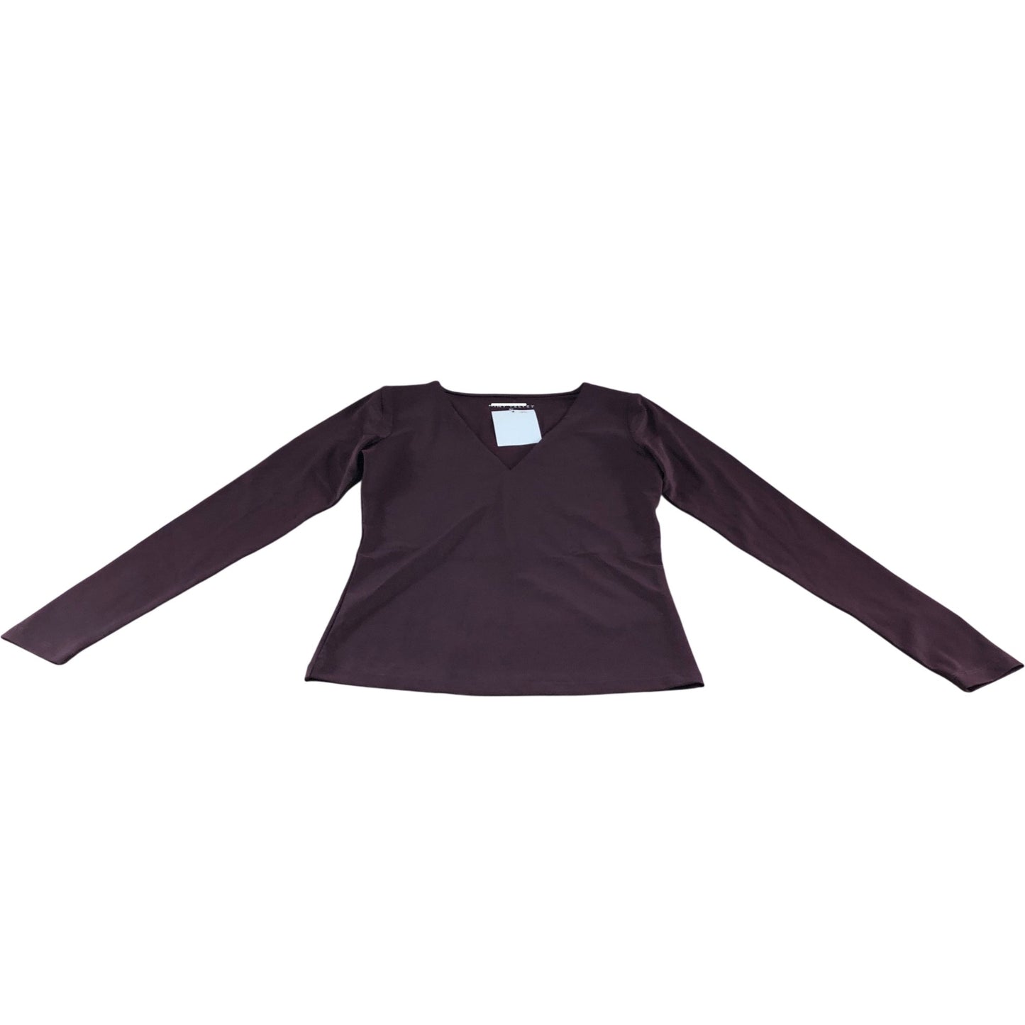 Branded Burgundy V Neck Layering Top - Size 8