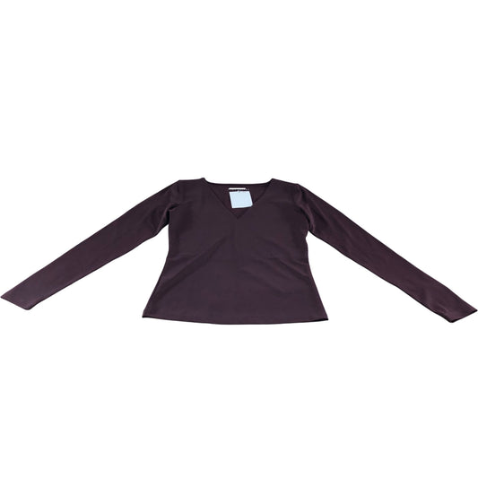 Branded Burgundy V Neck Layering Top - Size 8