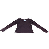 Branded Burgundy V Neck Layering Top - Size 8