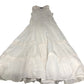 Sleeveless Midi Dress Women's Layered Cotton Cream Summer Small