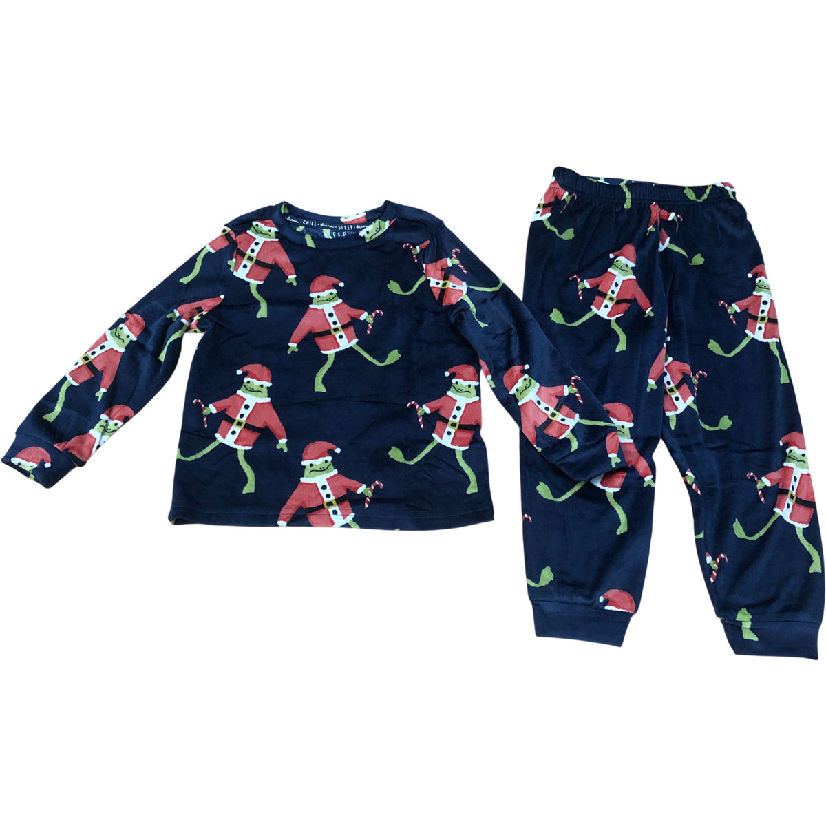Kids Christmas Santa Frog Pyjama Set