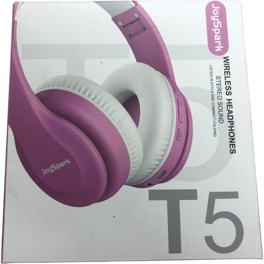 JoySpark T5 Wireless Headphones High Bass 40MM Stereo Sound Pink