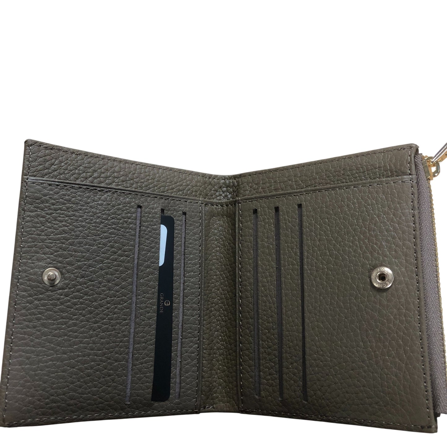 Grande 2805 Small Leather Bifold Wallet Mink Colour Genuine Leather