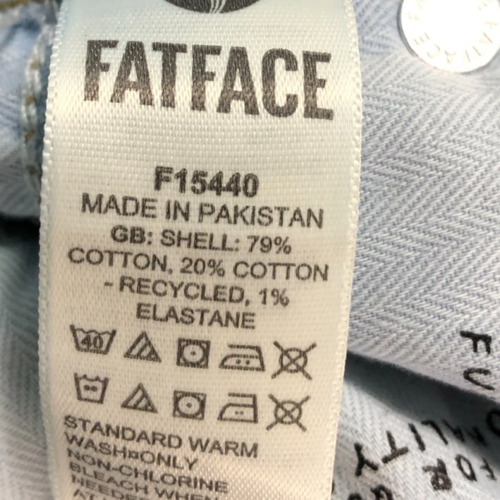 Fatface Slim Jeans UK16R Women's Denim Casual Wear Blue Stylish Comfortable