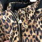 River Island Leopard Print Puffer Gilet UK2-3Years Kids Hooded