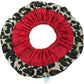 Red Swallow Scrunchie Hair Accessory Animal Print Women's Cotton Blend