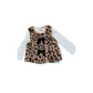 River Island Mini Leopard Print Faux Fur Vest 2-3 Years Girls Cream Animal