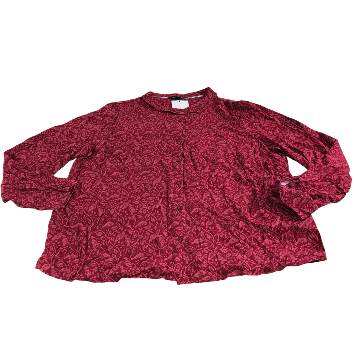 Crew Clothing Company Blouse Women's Red Floral Print