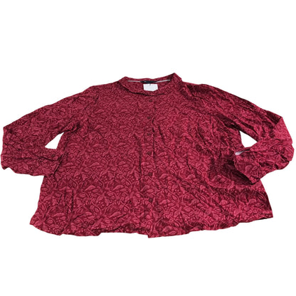 Crew Clothing Company Blouse Women's Red Floral Print