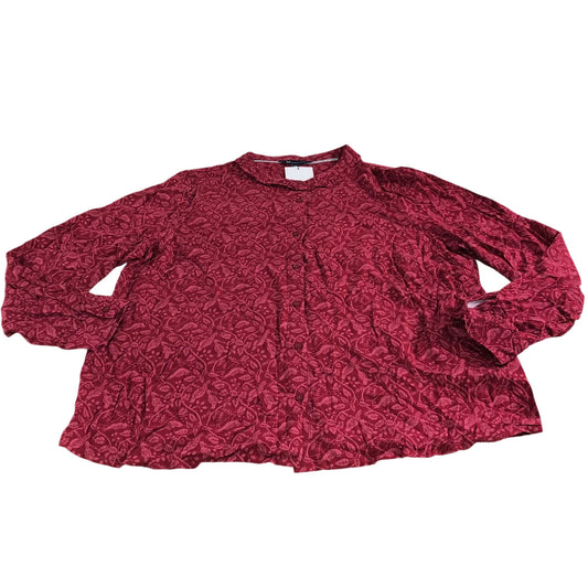 Crew Clothing Company Blouse Women's Red Floral Print