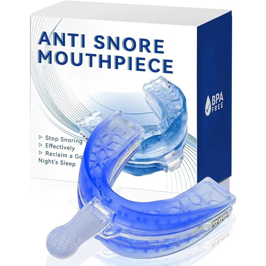 Anti Snore Mouthpiece Adjustable Snoring Solution BPA Free Sterilised Container