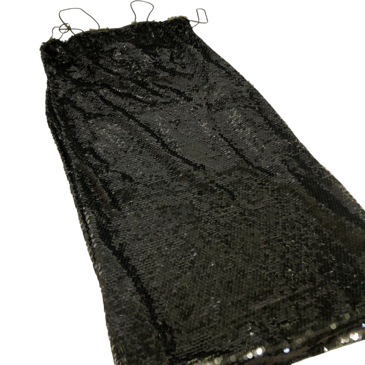 Sequin Midi Dress Women's Evening Party Wear Green Slip UK16